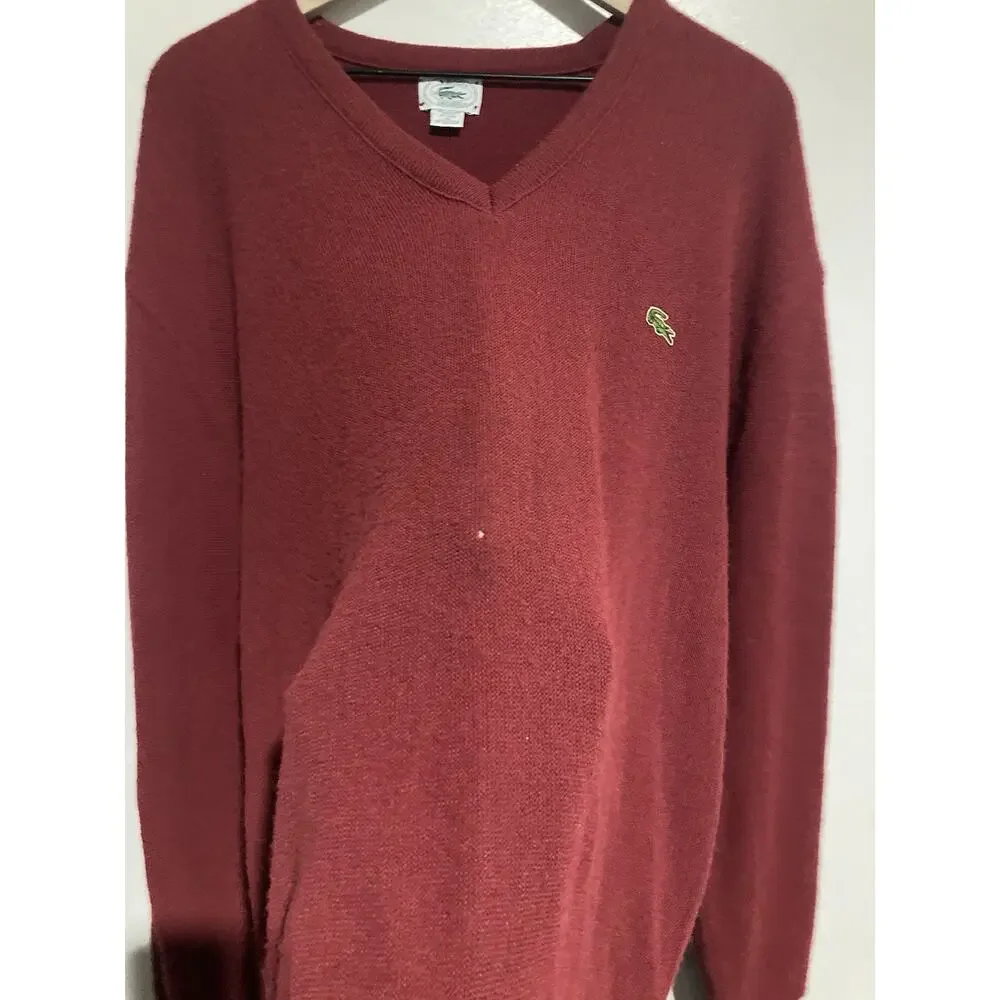 Vintage Izod Lacoste Sweater Mens Extra Large Orlon Crocodile 70S 80S Vtg USA